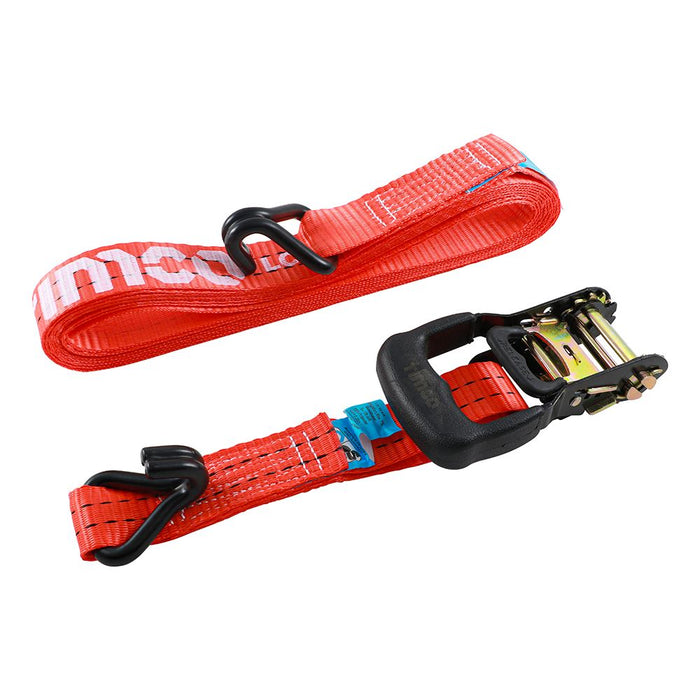Ratchet Straps - J Hook - Commercial Duty (Size 6m x 35mm - 2 Pieces)