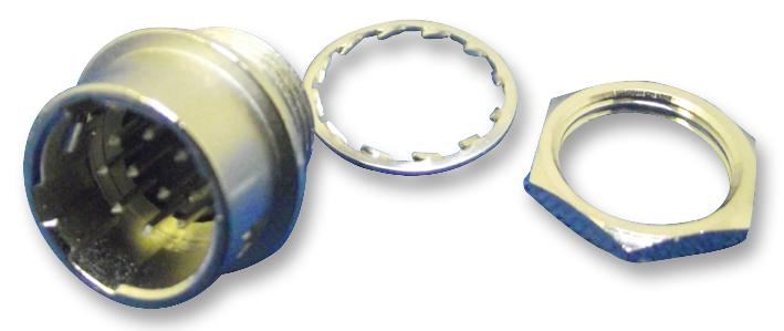 Receptacle, Pin Contacts, Push-Pull, 10 Way