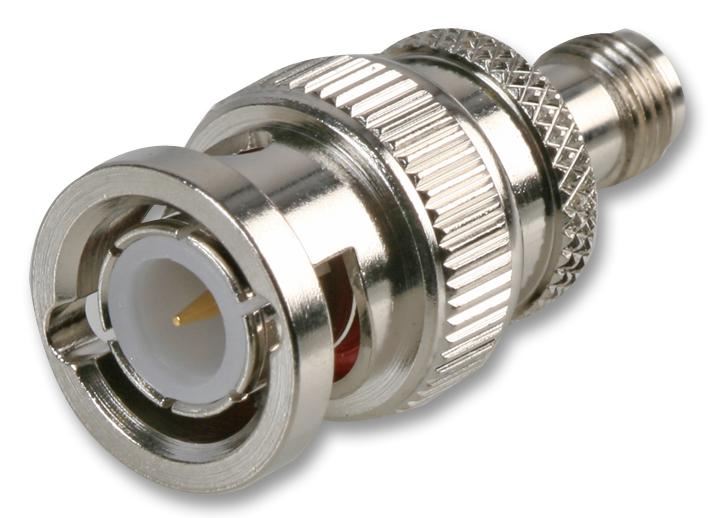 BNC Plug to SMA Socket Adaptor, 50 ohm, DC to 4 GHz