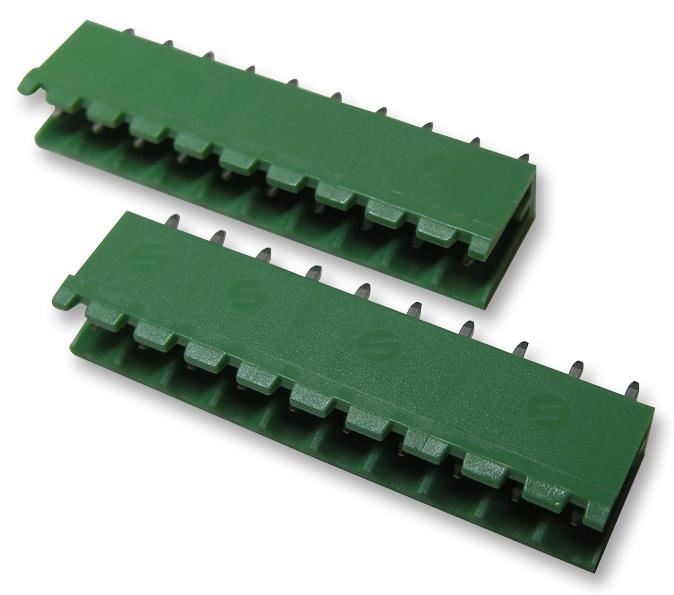 10 Way Header, Open End / Vertical, 2 Pack