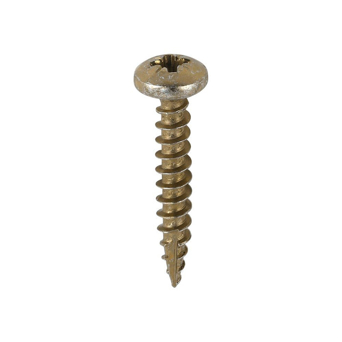 Classic Multi-Purpose Screws - PZ2 - Pan Head - Yellow. Various Sizes