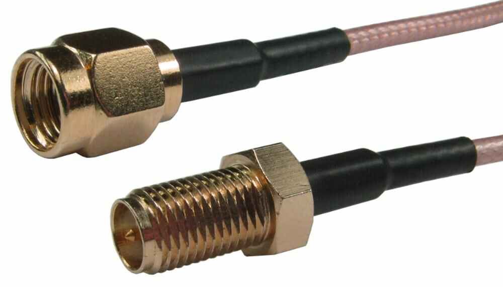 Reverse SMA Male to Female Antenna Extension Lead