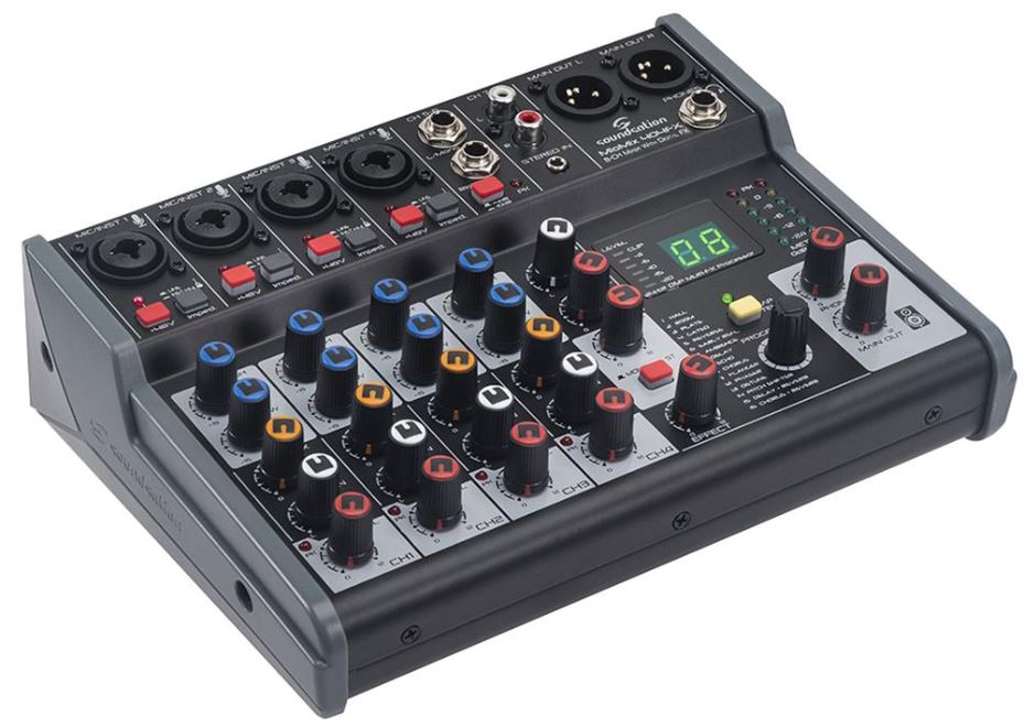 8 Channel Audio Mixer with FX