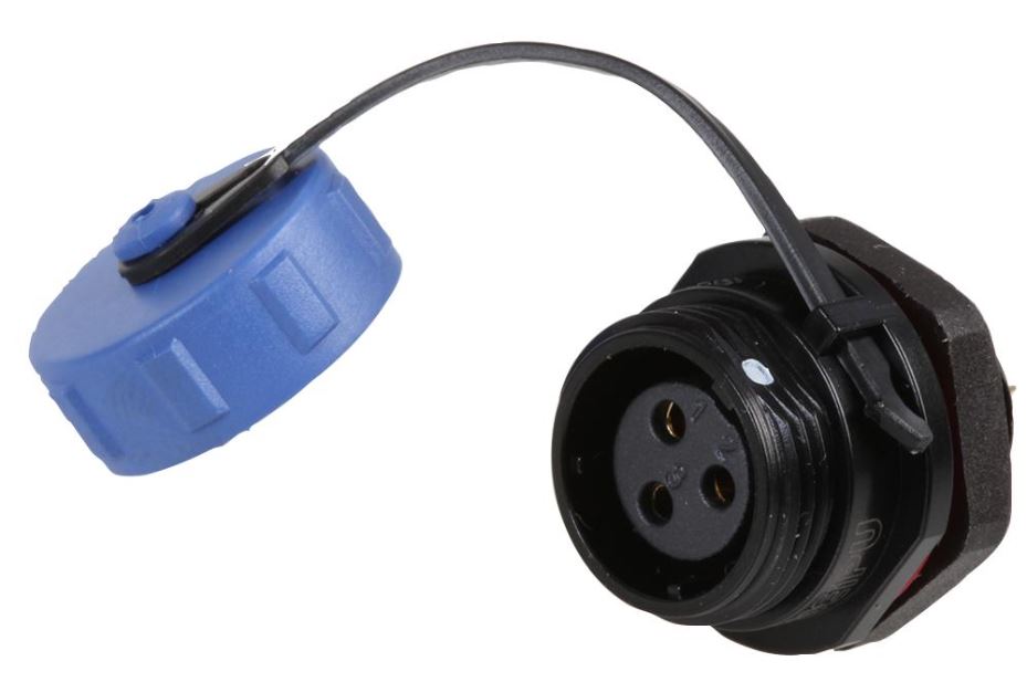 Circular Threaded Panel Mount Connector Socket - IP68