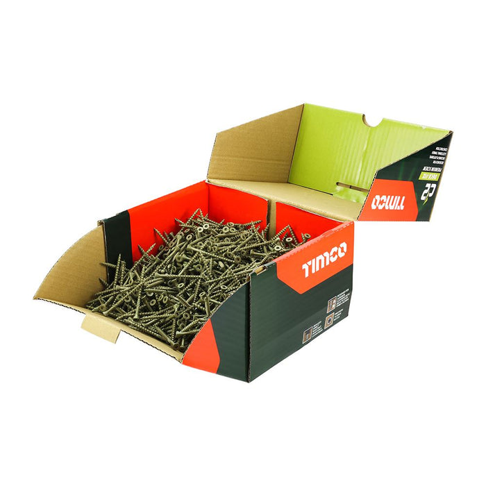 C2 Deck-Fix Premium Decking Screws - TX - Countersunk - Exterior - Green (Size 4.5 x 65 - 1000 Pieces)