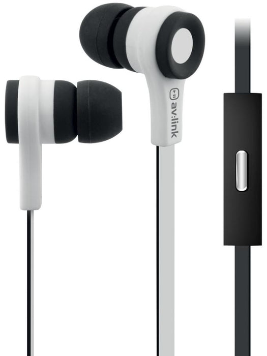 Rubberised Stereo Earphones with Handsfree