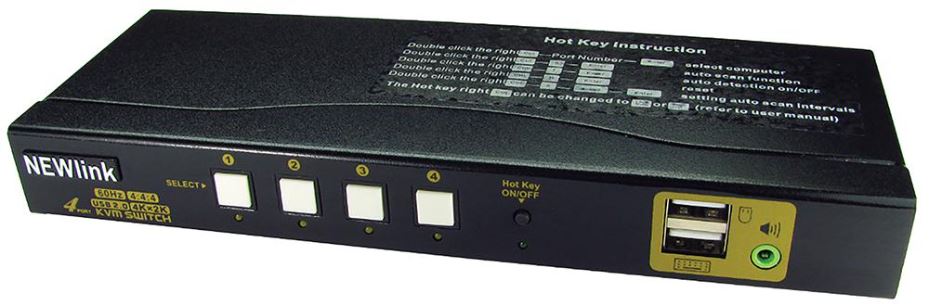 4 Port USB & 4K HDMI 2.0 KVM Switch