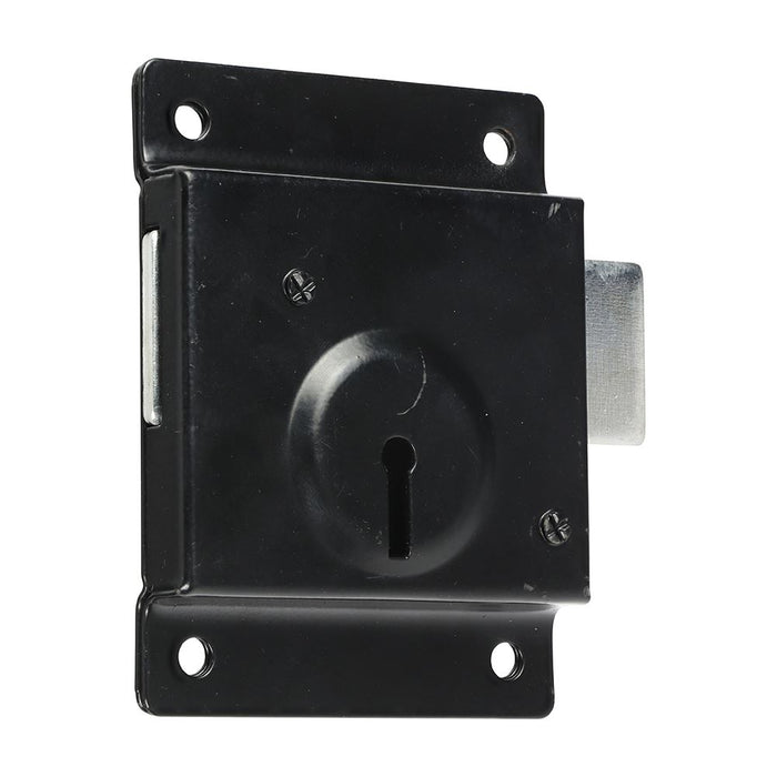 Press Lock with Extra Long Keys - Epoxy Black (Size 3" - 1 Each)