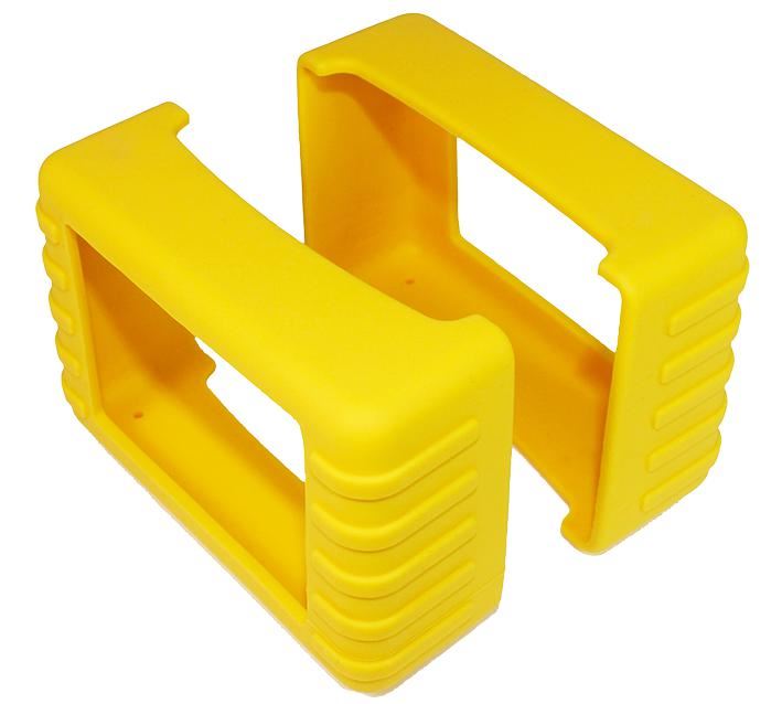 Yellow Rubber Boots for 82 Series Enclosure - 116x81.5x40mm (Pack of 2)