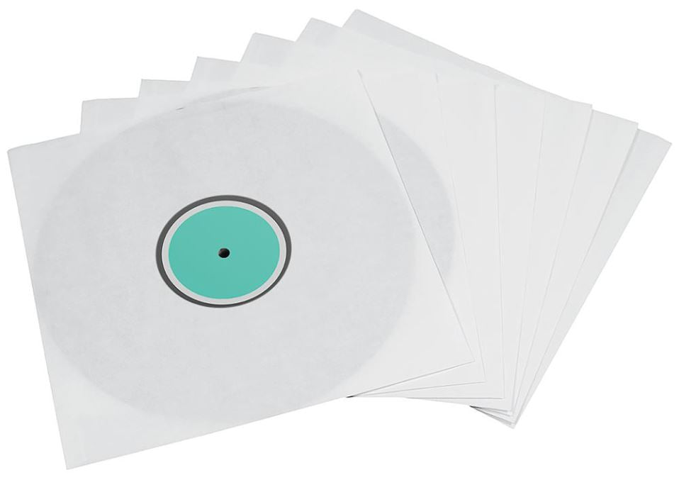 White LP Protective Inner Sleeves, 10 Pack