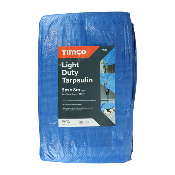 Light Duty Tarpaulin Blue