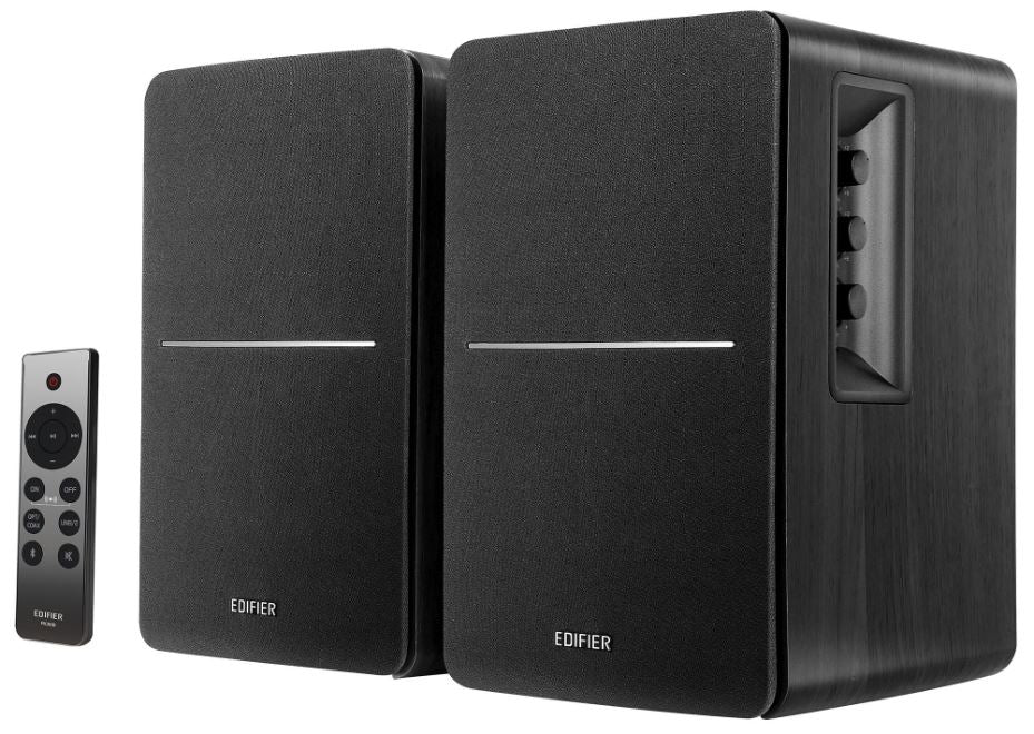 R1280DBs 2.0 Bookshelf Multimedia Speaker System with Bluetooth, Black