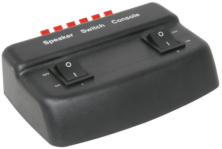 2-Way Speaker Switch Console, Black - 128.559UK