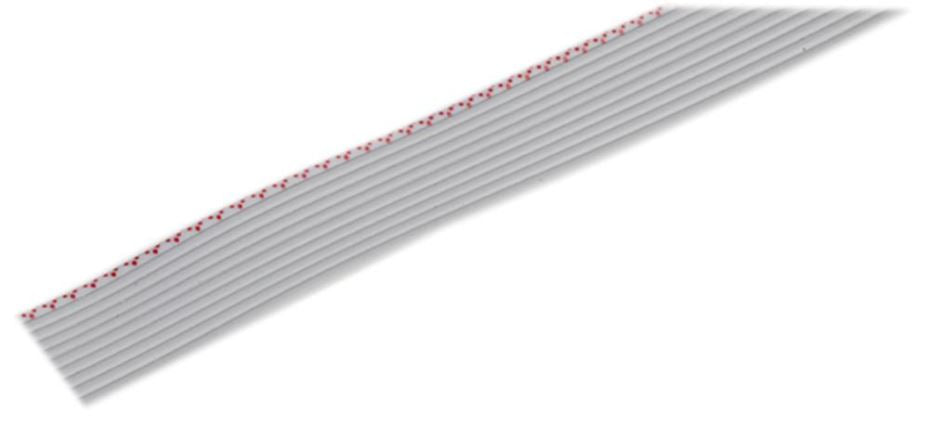 Ribbon Cable, 10 Core, 28 AWG, 30.5m, Grey