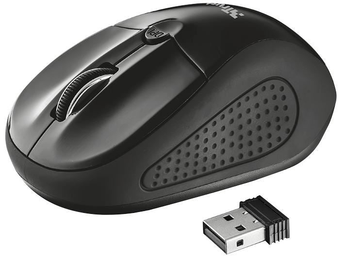 Primo Wireless Optical Mouse, Black