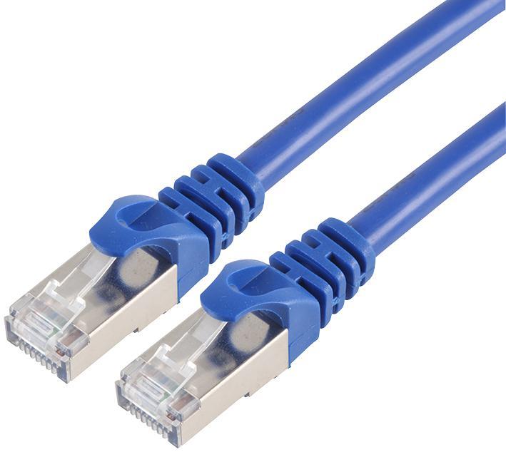 Cat7 RJ45 Male to Male Ethernet Patch Lead - Blue