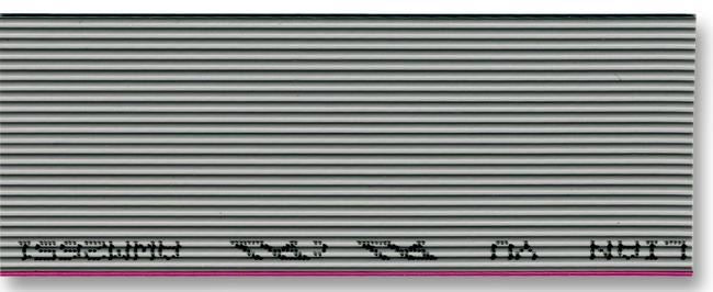 25-Way Flat Ribbon Cable Grey