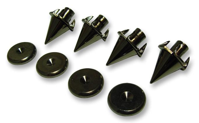 Speaker Spikes - Black Chrome (4 Pack)