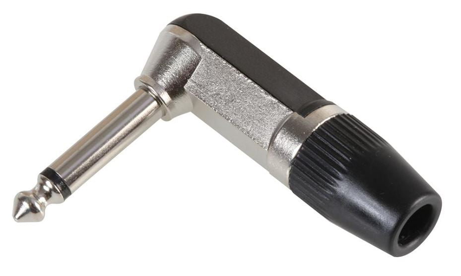 6.35mm 1/4" Mono Right Angled Jack Plug