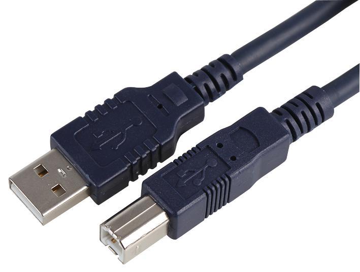 Heavy Duty USB 2.0 A Male to USB 2.0 B Male Lead