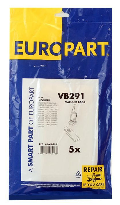 Compatible Hoover H20 PurePower Series Vacuum Cleaner Dust Bags 5 Pack