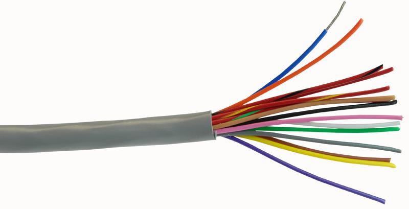 15-Core Unshielded Control Cable 22 AWG 30.5m (100ft)