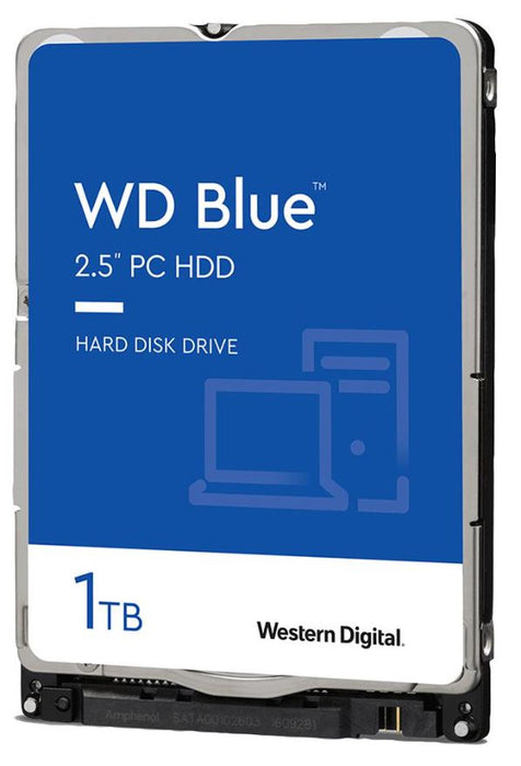 Blue 2.5" Mobile Internal HDD SATA 6Gb/s, 1TB, 128MB Cache, 5400RPM