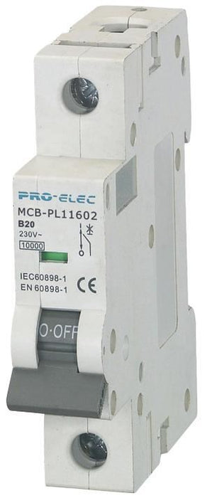 20A Single Pole Type D MCB 10kA
