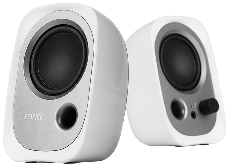 R12U 2.0 Active USB Multimedia Speakers, 4W White