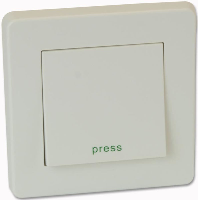 10A 1 Gang Retractive Wide Rocker Light Switch, White