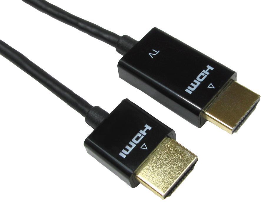 High Speed HDMI Lead Male to Male Super Slim Profile Gold Plated