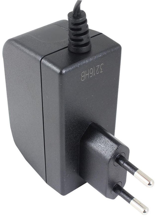 5V, 1A, 5W, Euro 2 Pin, Plug In Power Supply (Level VI), 2.1mm Plug