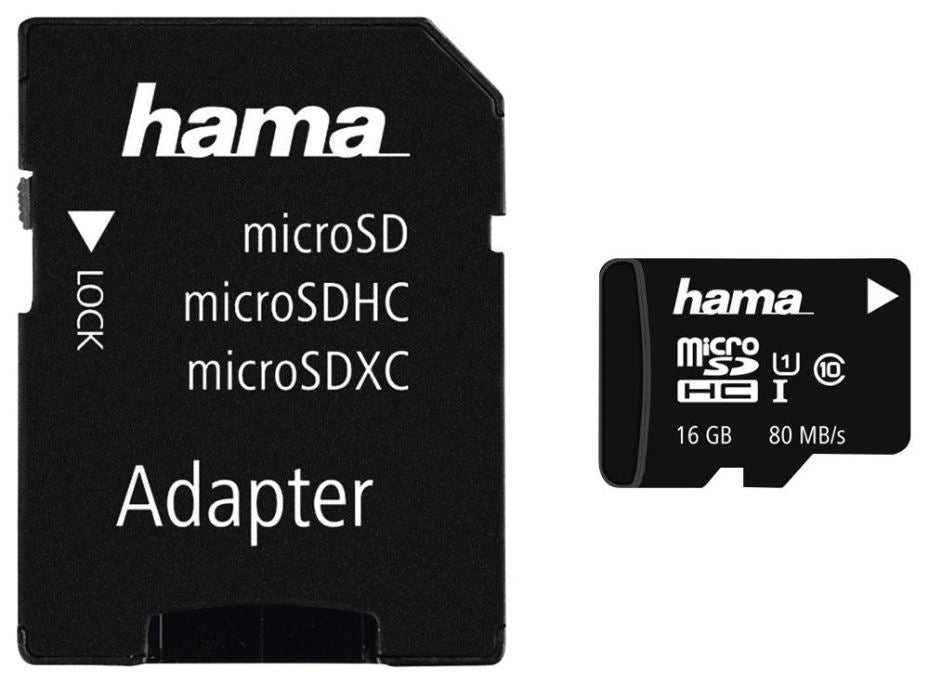 16GB Class 10 MicroSDXC UHS-I Memory Card 80MB/s