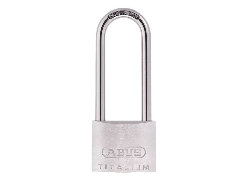 64TI/50mm TITALIUM™ Padlock 80mm Long Shackle Carded