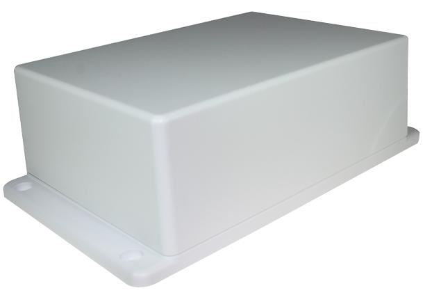 White ABS Flanged Enclosure -205.6x125.6x65mm