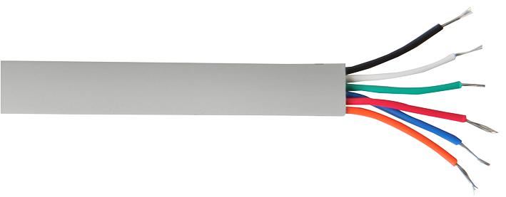 CW1311 6-Core D-Shape Telephone Cable Grey 100m Reel