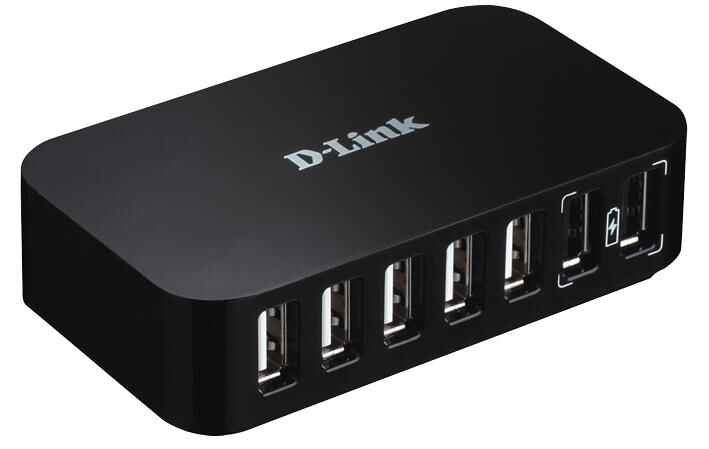 D-LINK - 7-Port USB 2.0 Hub