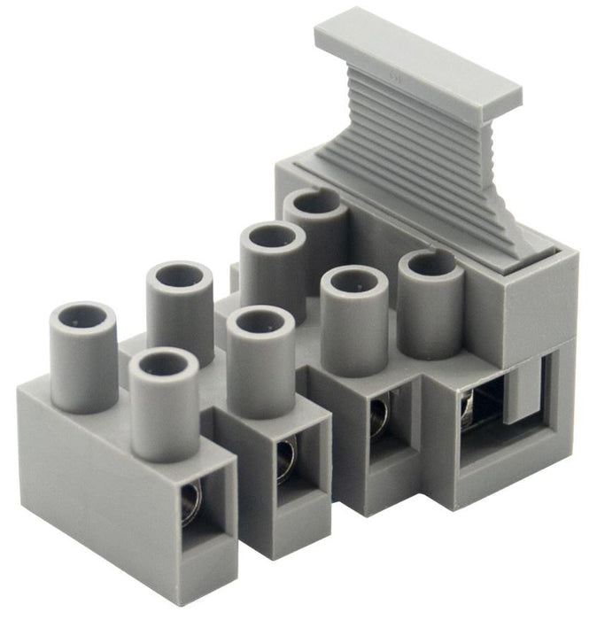 4-Pole Vertical Fuse Terminal Block, No Earth, 450V, 24A