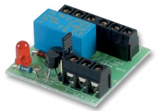 12V Transistorised Relay Double Pole with LED Indication