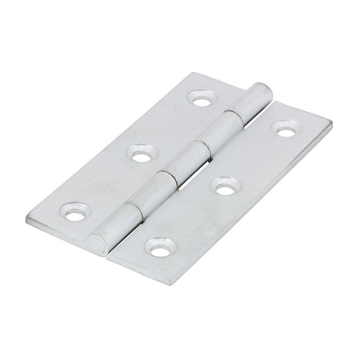 Solid Drawn Hinge - Solid Brass - Satin Chrome