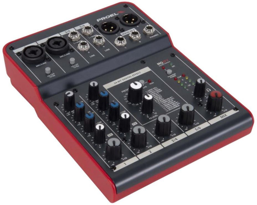 6 Channel Compact Audio Mixer with DSP