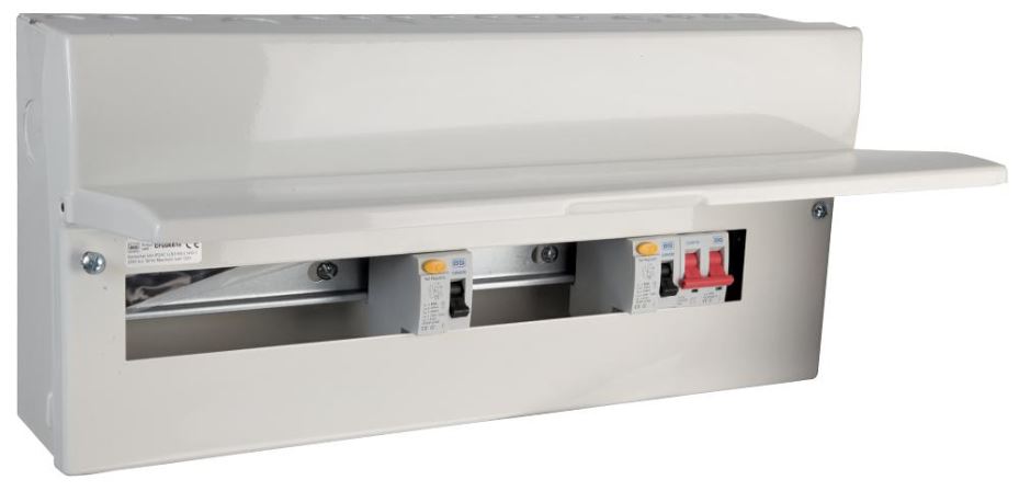 16-Way Unpopulated Dual RCD Consumer Unit, 100A Switch, 2x 63A, 30mA RCDs