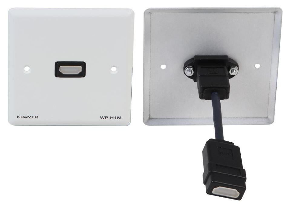 1-Gang HDMI Wallplate, White