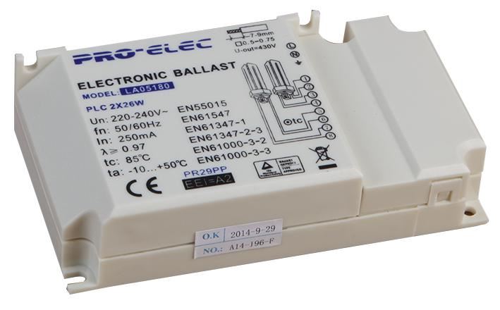 2x 26W PLC Electronic Ballast