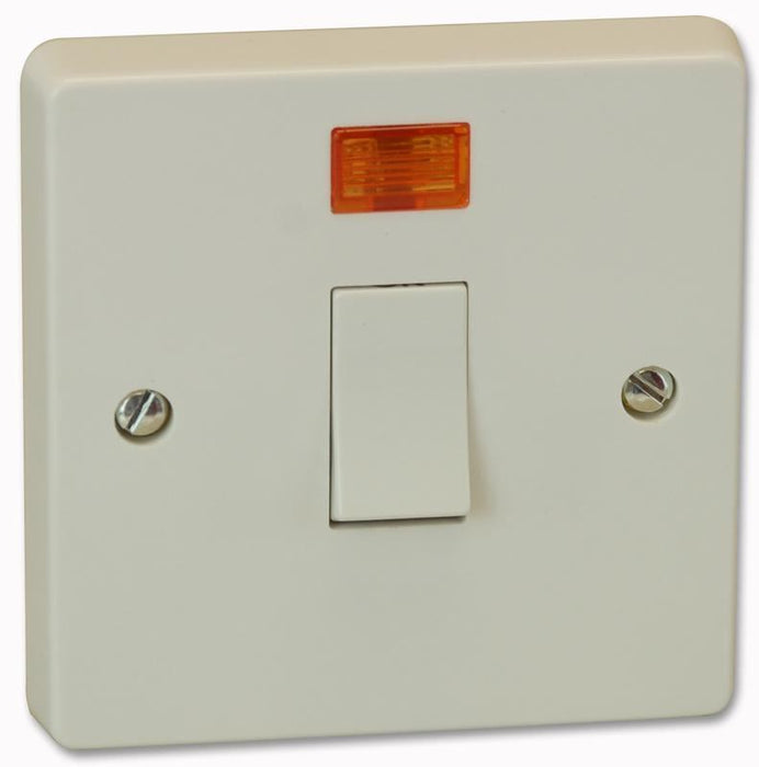 1 Gang 20A DP Control Switch White