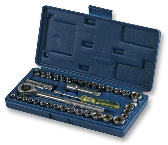 DURATOOL - 1/4" & 3/8" Socket Set, 40 Piece