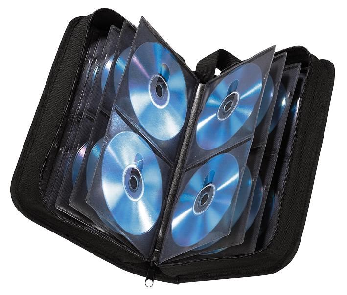 80 CD/DVD/Blu-ray Wallet, Black