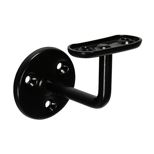 Steel Handrail Bracket Black