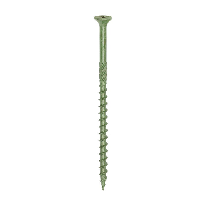 Decking Screws PZ2 Double Countersunk Exterior - Green. Various Sizes