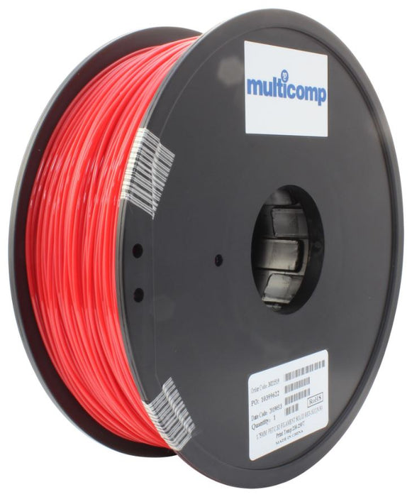 1.75mm Red PETG Filament for 3D Printer, 1kg